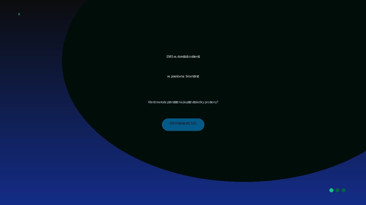 Srovnání metod pro zpevnění těla bez posilovny - EMS, domácí cvičení, joga, pilates