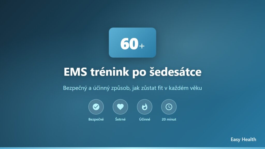 EMS trénink po 60 - bezpečný a účinný způsob jak zůstat fit