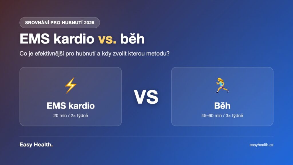 EMS kardio vs. běh – srovnání pro hubnutí