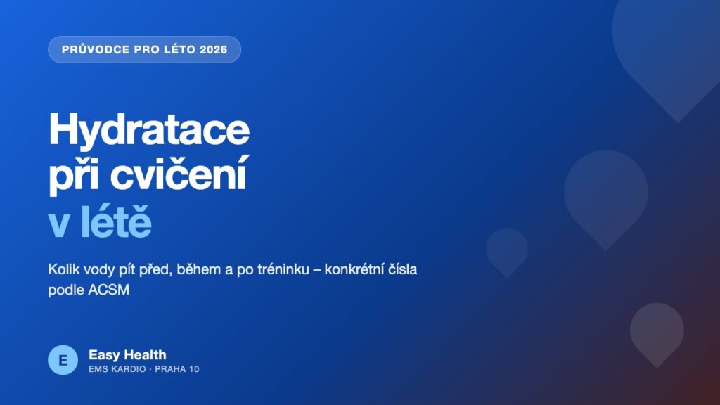 Hydratace při cvičení v létě – průvodce Easy Health