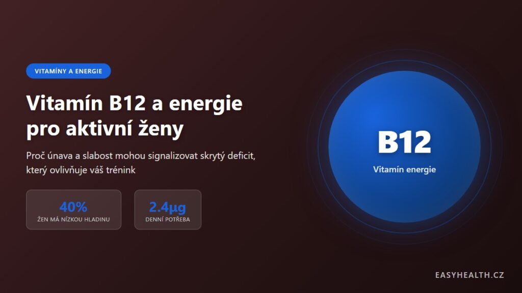 Vitamín B12 a energie pro aktivní ženy