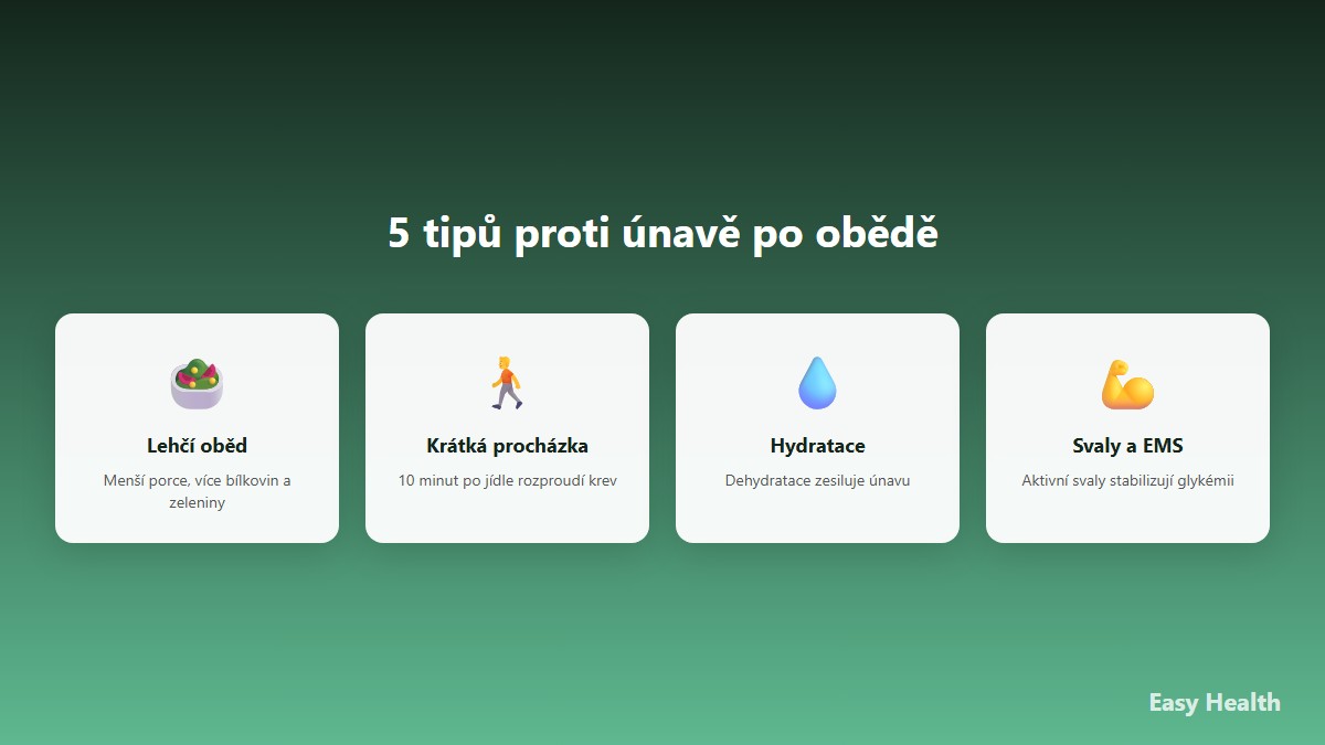 5 tipu proti unave po obede