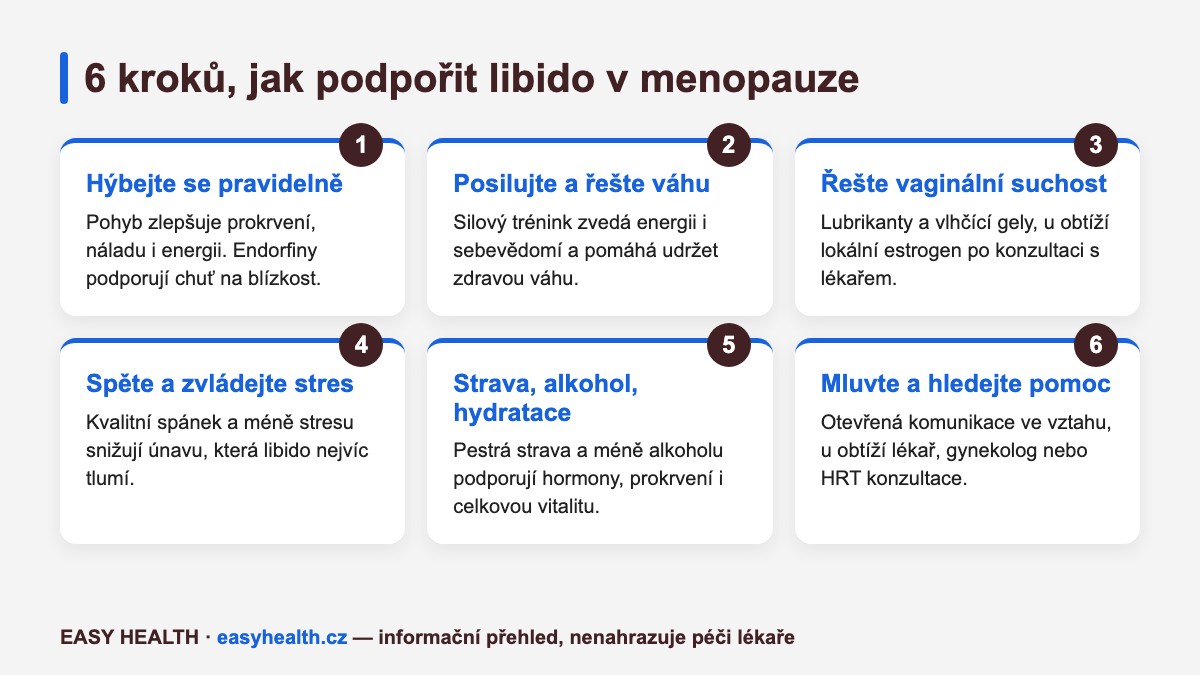 6 kroků, jak podpořit snížené libido v menopauze