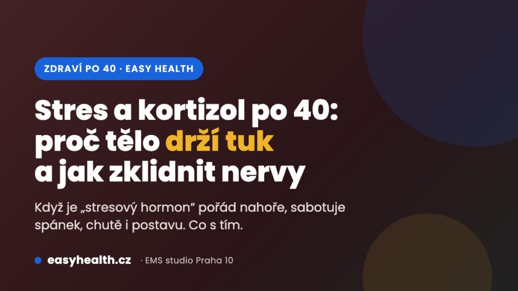 Stres a kortizol po 40: proč tělo drží tuk a jak zklidnit nervový systém
